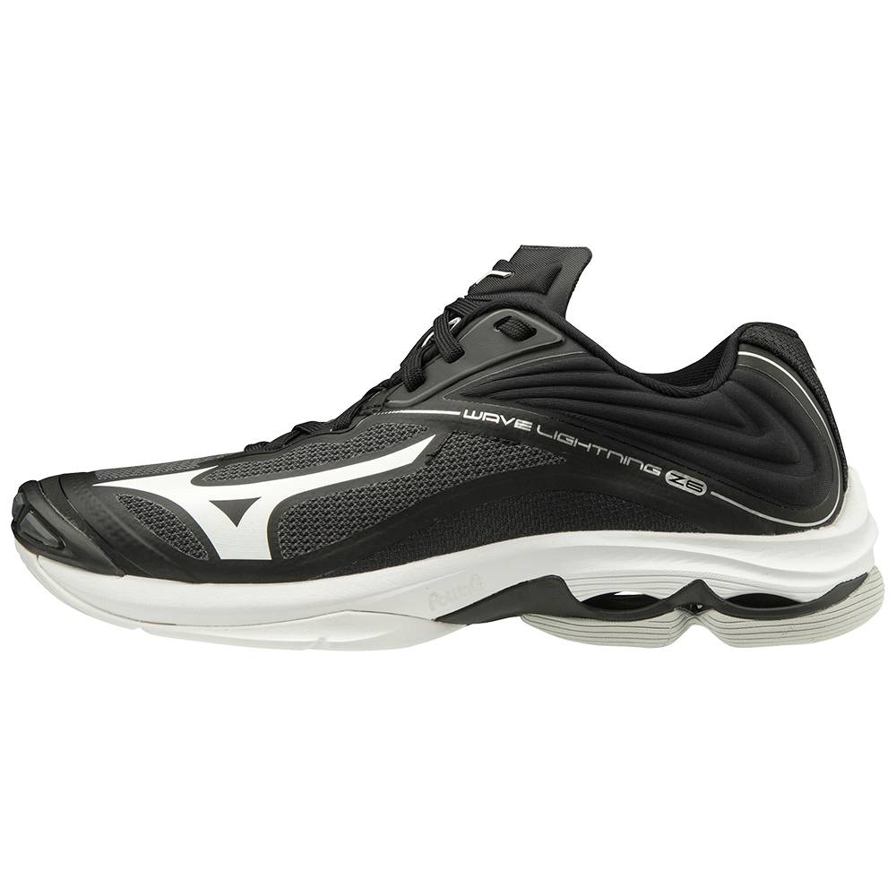 Zapatillas Voleibol Mizuno Wave Lightning Z6 Mujer Negras/Plateadas Baratas RNTD-07214